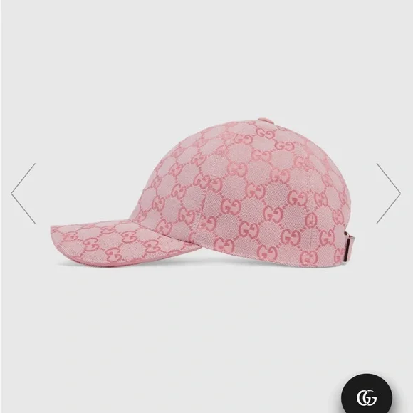 Gucci Pink Logo Pattern Cap - Picture 4 of 6